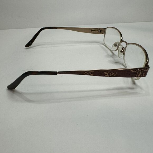 MARCHON TRES JOLIE 133 TOFFEE GOLD HAVANA AUTHENTIC FRAMES EYEGLASSES 53-18-135 - Picture 9 of 12